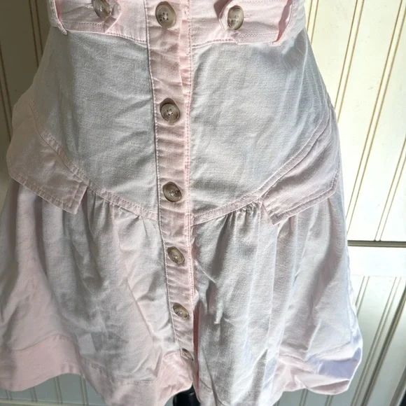 Anthropologie Buttonfront Mini Dress - Picture 6 of 13